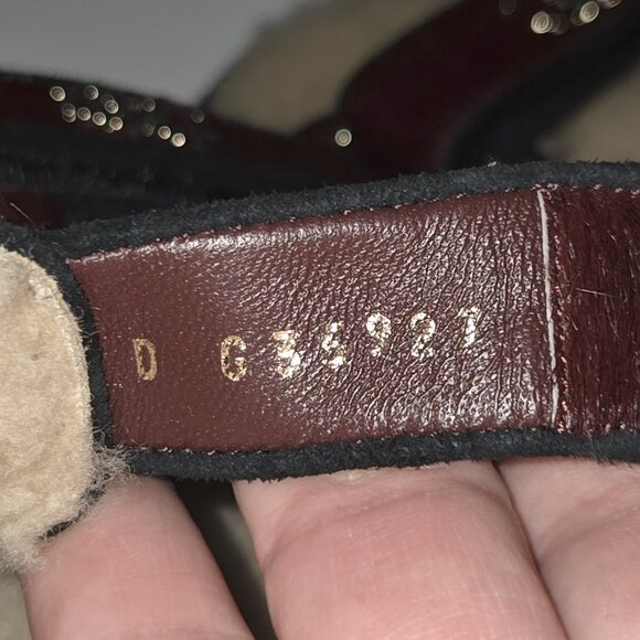 Chanel Burgundy Red Caviar Gold CC Logo Mule Slide Flat 39 - Picture 8 of 12